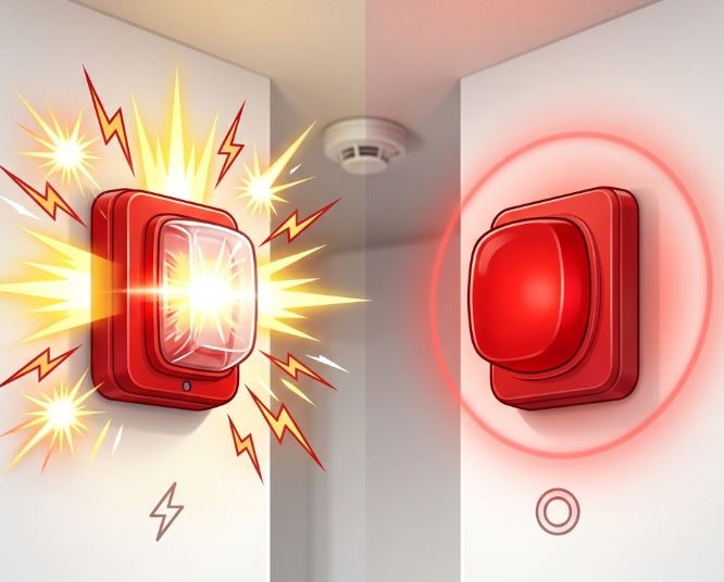 Đèn báo cháy dạng chớp và đèn báo cháy dạng thường: Đặc điểm và cách lựa chọn
