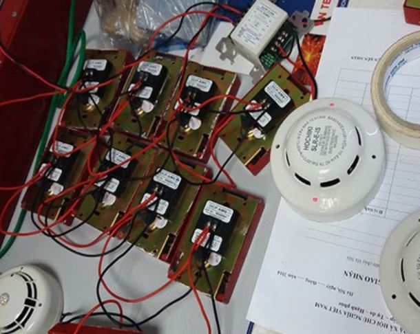 Hướng dẫn đấu nối và test sau lắp đặt thiết bị báo cháy địa chỉ
