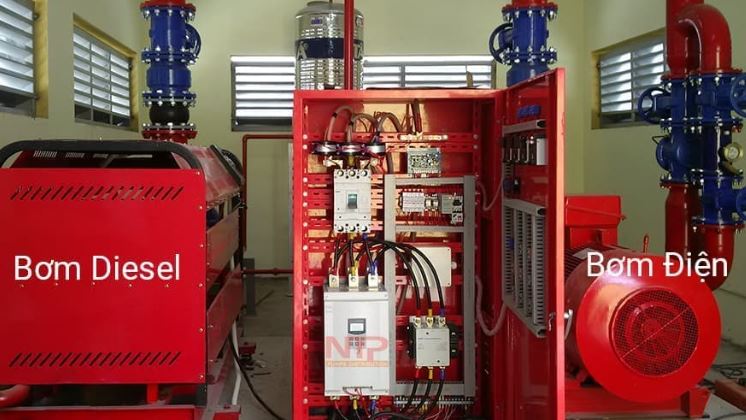 Kết nối tín hiệu máy bơm chữa cháy với trung tâm báo cháy