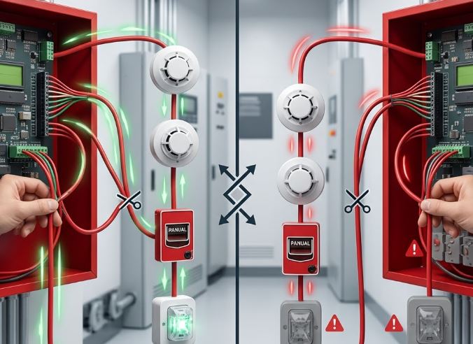 So sánh loop Class A và Class B trong hệ thống báo cháy