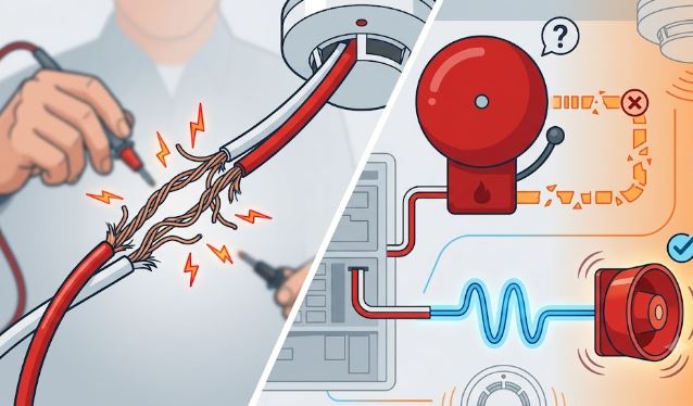 Ảnh hưởng của mối nối dây đến tín hiệu báo cháy