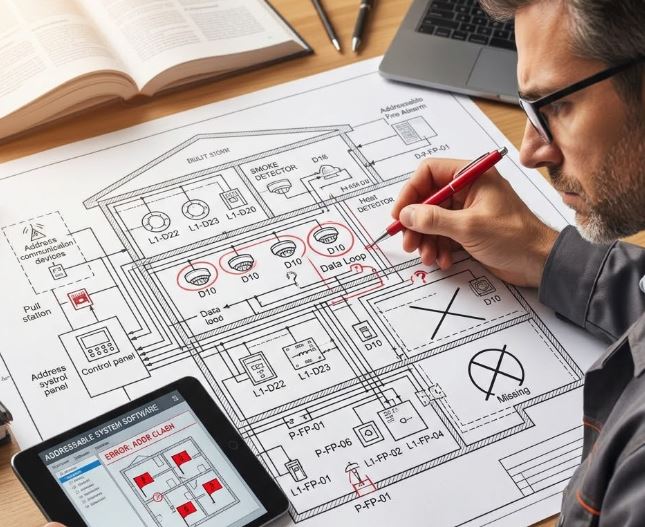 Những sai sót thường gặp khi thiết kế hệ thống báo cháy địa chỉ