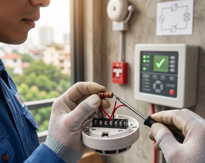 Vai trò của điện trở giám sát trong hệ thống báo cháy